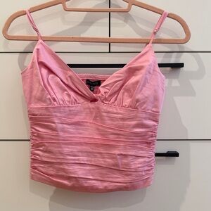 Dynamite Pink Gathered Camisole
